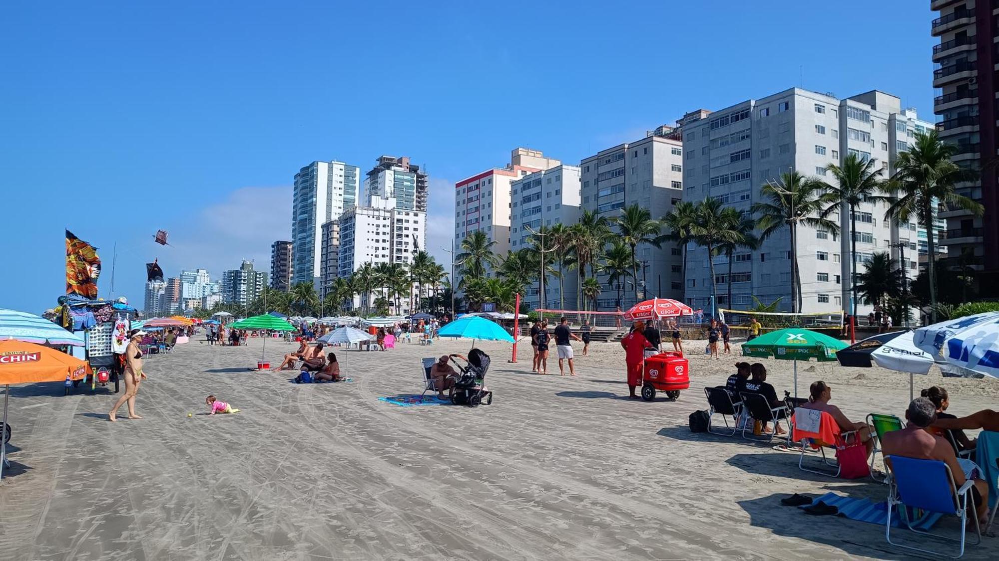 Apartamento Pe Na Areia Vila Caicara Praia Grande  Ngoại thất bức ảnh