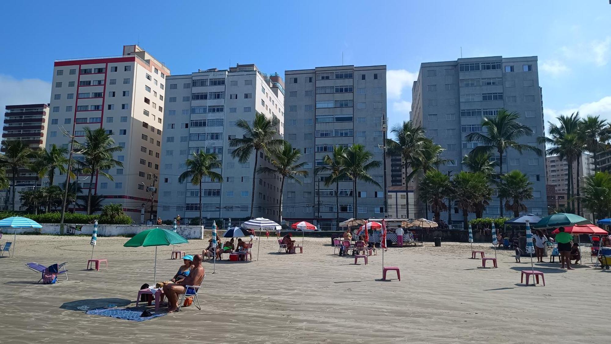 Apartamento Pe Na Areia Vila Caicara Praia Grande  Ngoại thất bức ảnh