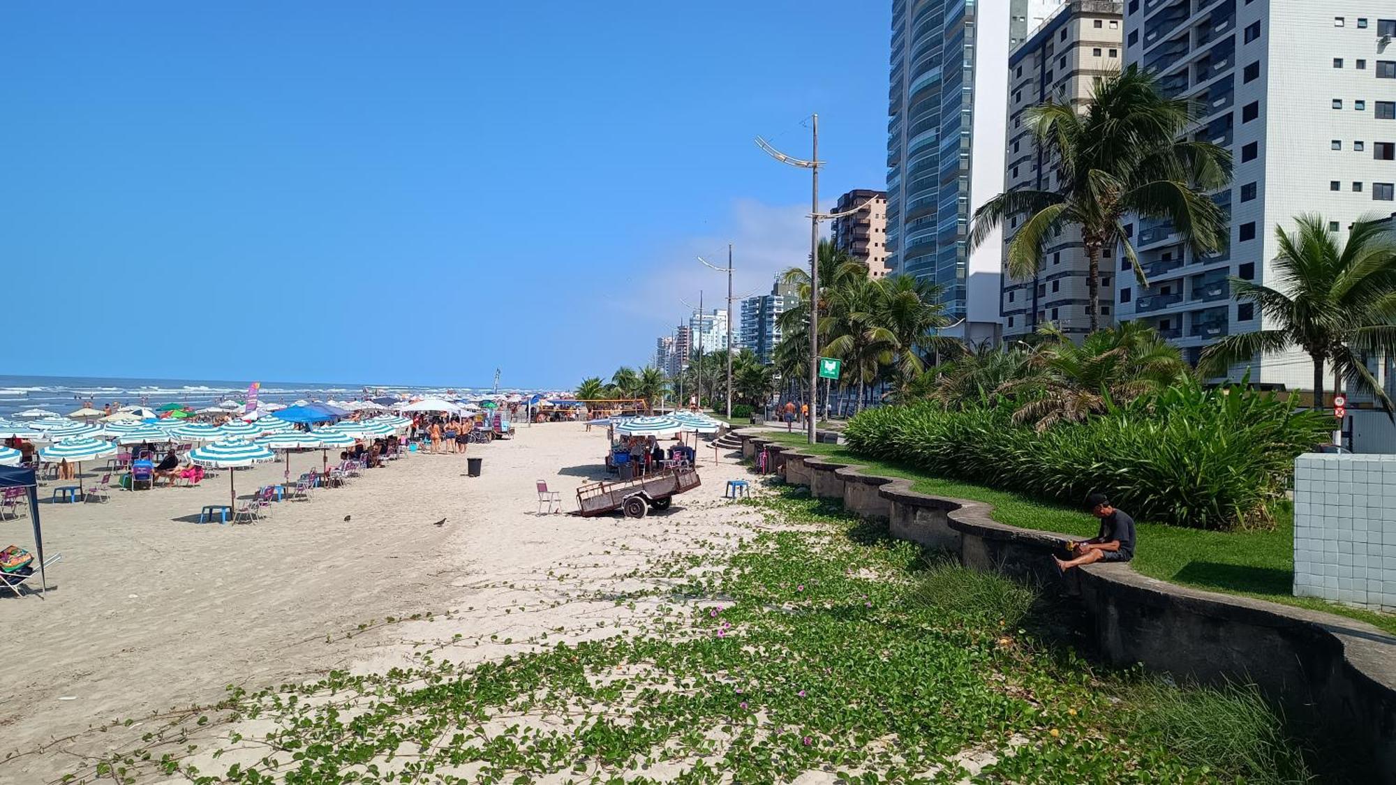 Apartamento Pe Na Areia Vila Caicara Praia Grande  Ngoại thất bức ảnh